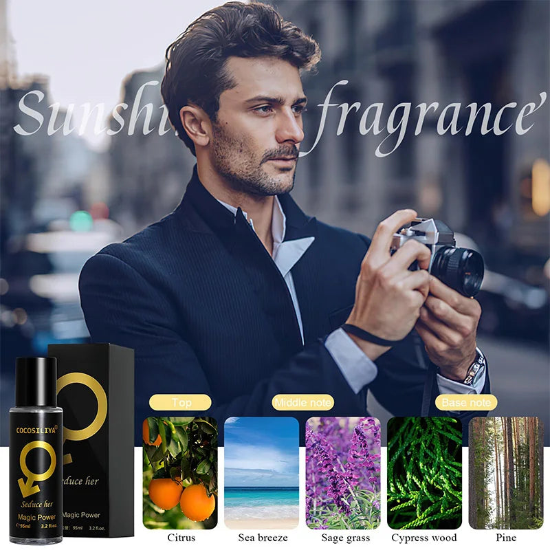 Sexuellement de phéromone séduisant pour hommes et femmes, parfum charmant pour attirer les femmes, parfum flirtant pour les rencontres, spray corporel longue durée, 90ml