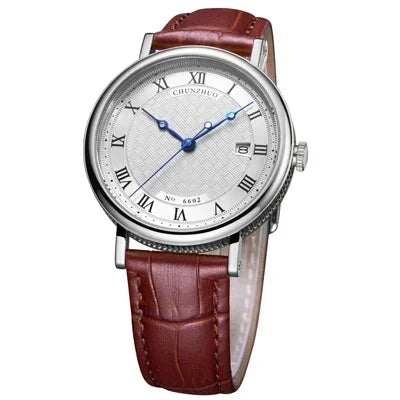 Montre à quartz ultra-plate pour hommes, mouvement d'anticorps contractés, 38mm, acier inoxydable importé du 10/2019 sur
