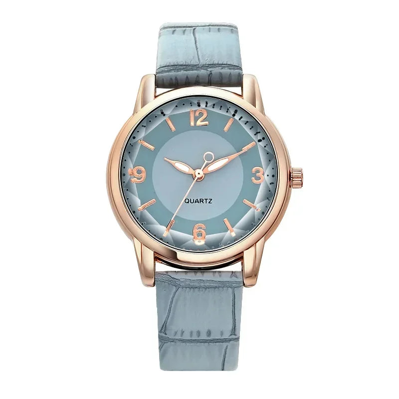 Montres de luxe en cuir pour femmes, montre-bracelet à quartz, mode féminine