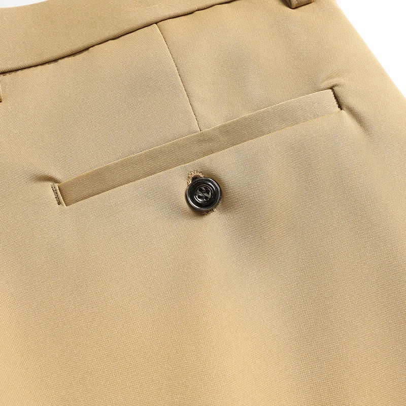 Pantalon Homme Été Extensible - Tissu Soyeux Sans Repassage - Lencensa 