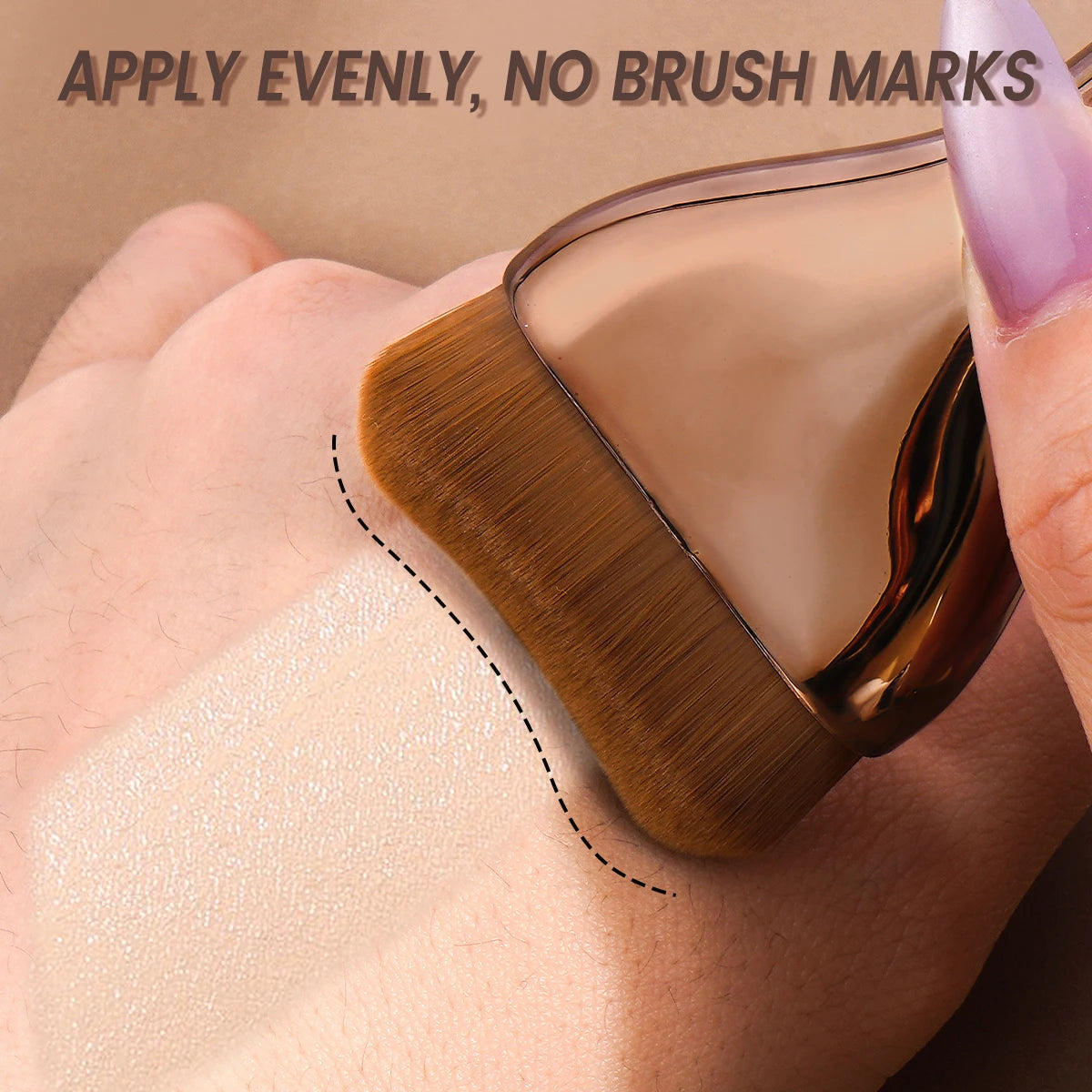 MAANGE – ensemble de pinceaux de maquillage pour fond de teint, 2 pièces, brosse pour masque supérieur Ultra fin pour crème liquide, mélange de cosmétiques, outil de beauté, cadeau Premium
