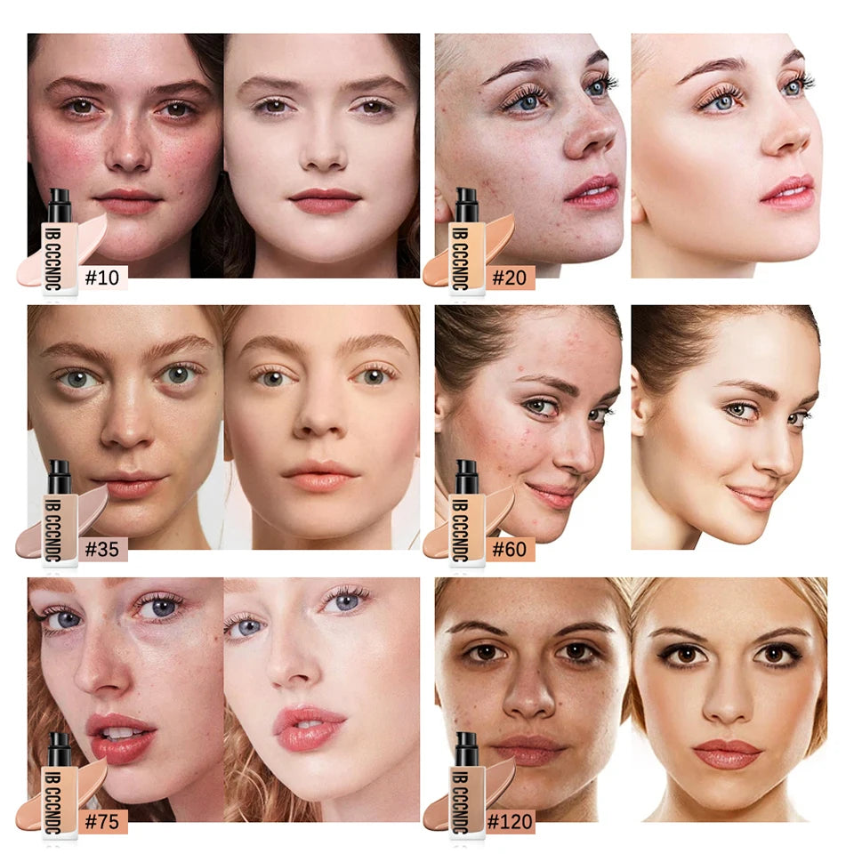 Crème de fond de teint pour le visage, haute couverture, fond de teint, imperméable, Base de maquillage coréenne, brume cosmétique Cc Bb