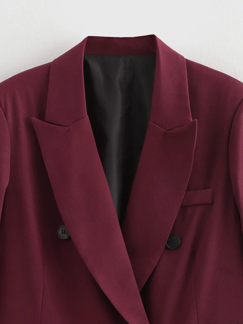 femmes Blazers bureau longue Blazer femme 2025 à manches longues surdimensionné Blazer pour vêtements d'extérieur pour femmes Vintage nouveaux manteaux - Lencensa 