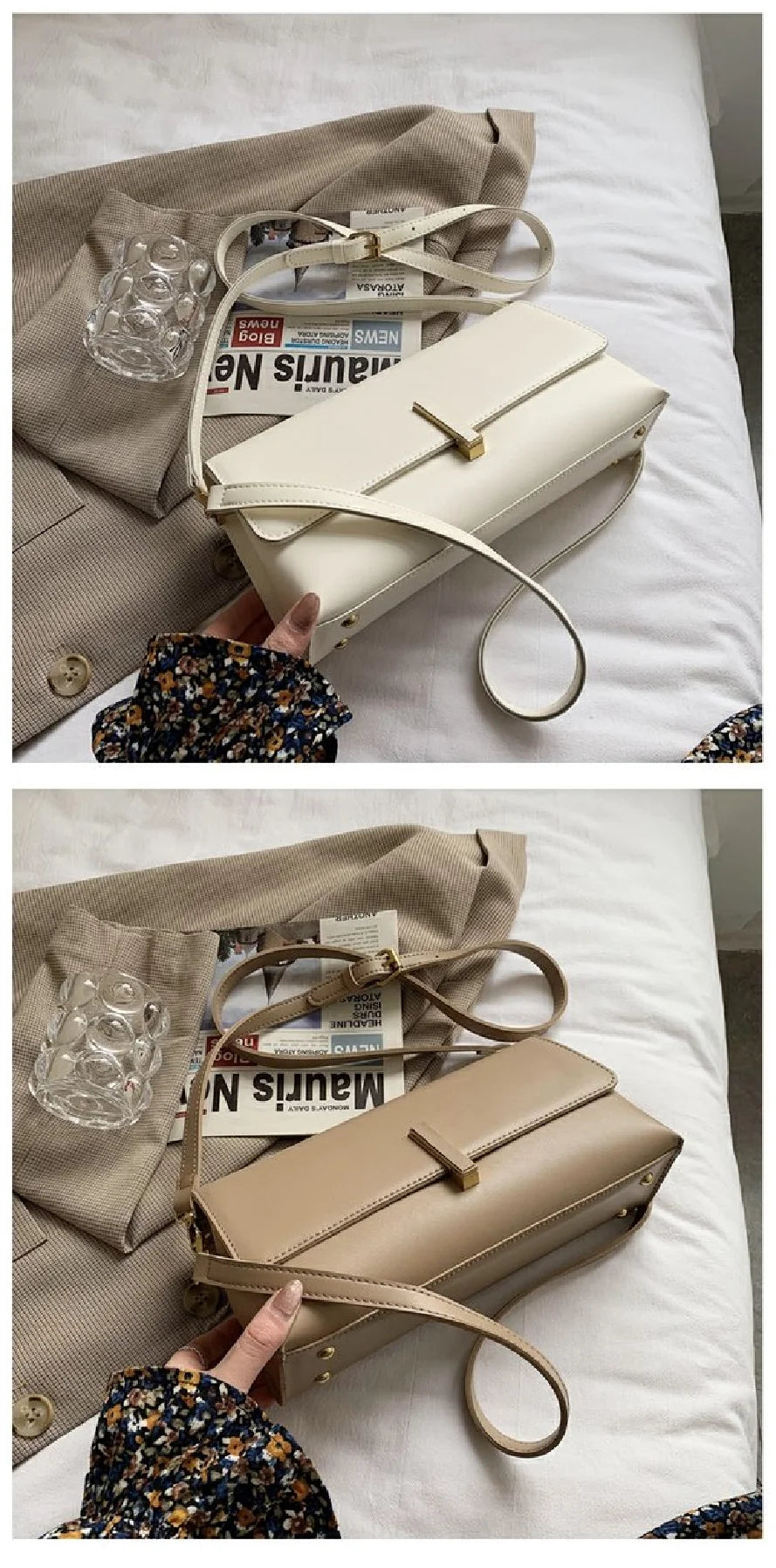 Hot Sacs En Cuir Pu Pour Femmes, Sac Messager Simple, Décontraé, Tout Match, Mode Initiée, Nouveau Style Coréen, Dames