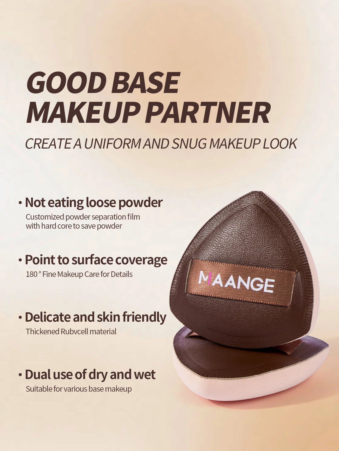 MAANGE 15 pièces outil de maquillage 13 pièces pinceaux de maquillage ensemble fond de teint poudre Blush fard à paupières brosse 2 pièces coussin d'air bouffée beauté mélange