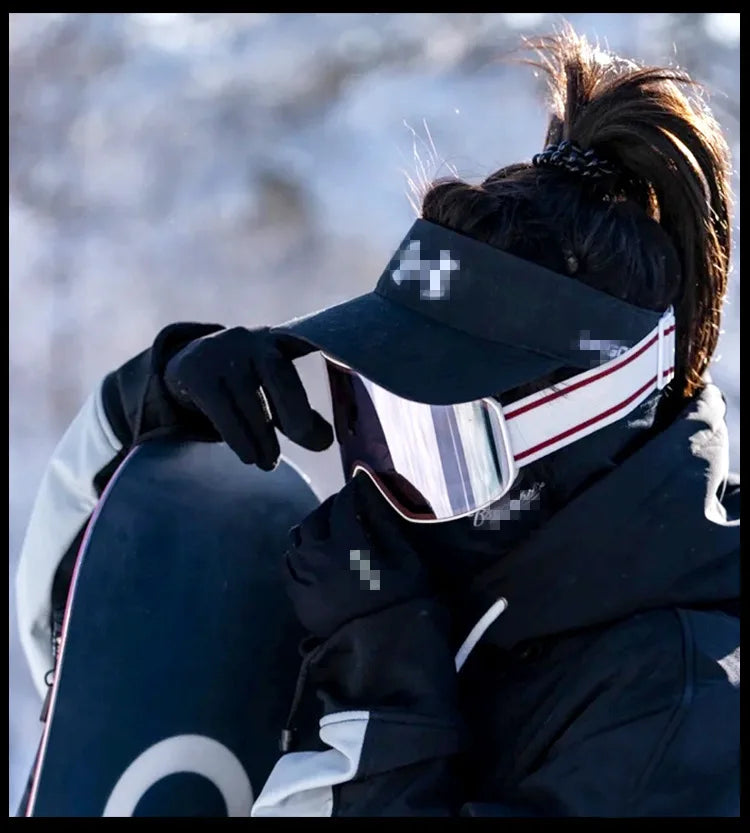 Masque Ski Snowboard UV400 - Double Anti-Buée Cylindrique Unisexe - Lencensa 