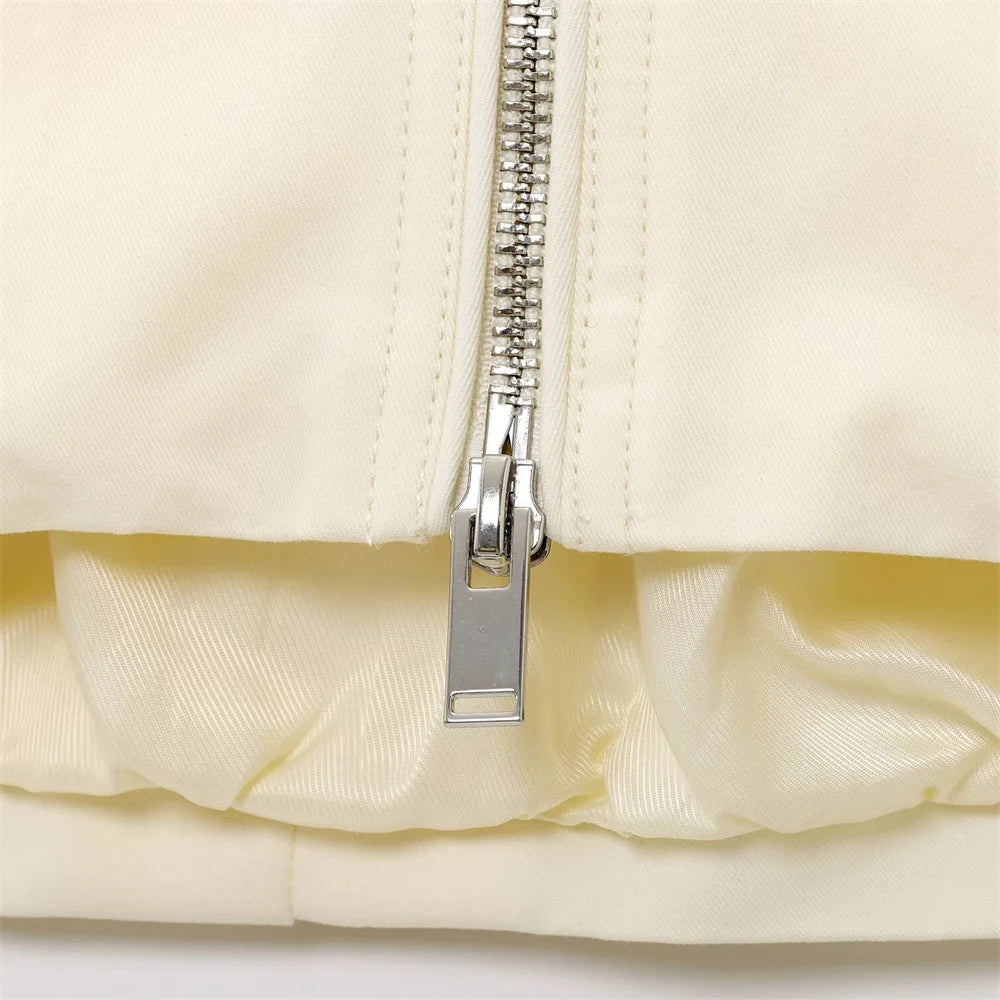 Veste Premium Femme Lencensa - Blazer Zippé Haute Qualité Polyvalent