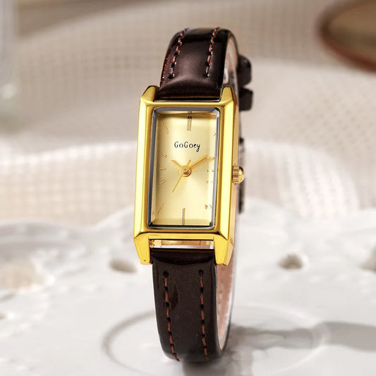Montres de luxe pour femmes rétro Femme Montre dames ceinture noir Quartz montres Montre Femme Relogio Feminino cadeaux