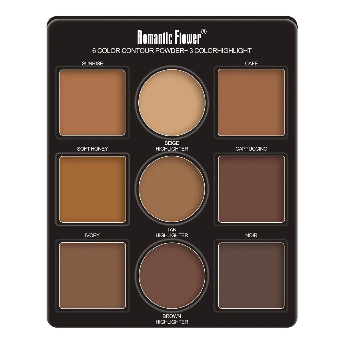 Kit de Palette de maquillage 9 couleurs, 1 pièce, 6 couleurs de Contour et 3 couleurs, outils de beauté imperméables longue durée pour le maquillage des femmes