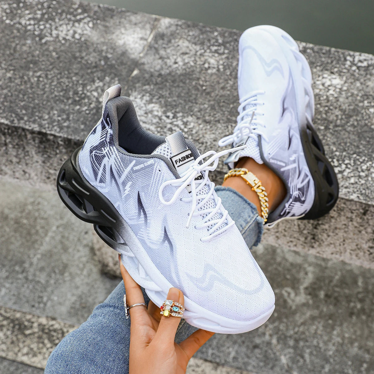 Lencensa - Baskets Femme Premium | Chaussures Sport Légères et Respirantes de Qualité Supérieure
