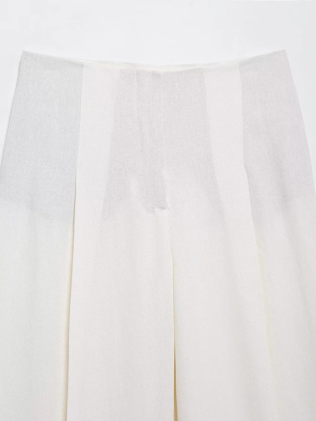 HH – costumes pour femmes, col rabattu blanc, manches longues, blazer à lacets + pantalon Long taille haute avec fermeture éclair, ensembles de mode printemps - Lencensa 