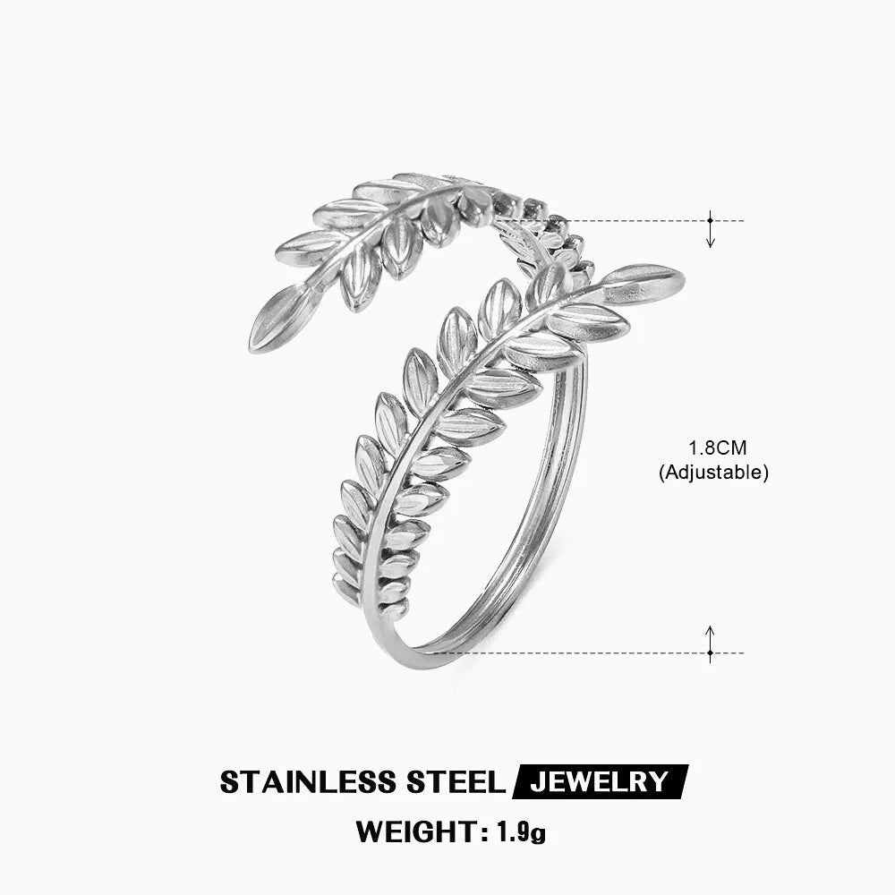 Bague en forme de cœur en acier inoxydable pour femmes, couleur or, anneau creux en métal, Bijoux étanches, cadeau pour petite amie