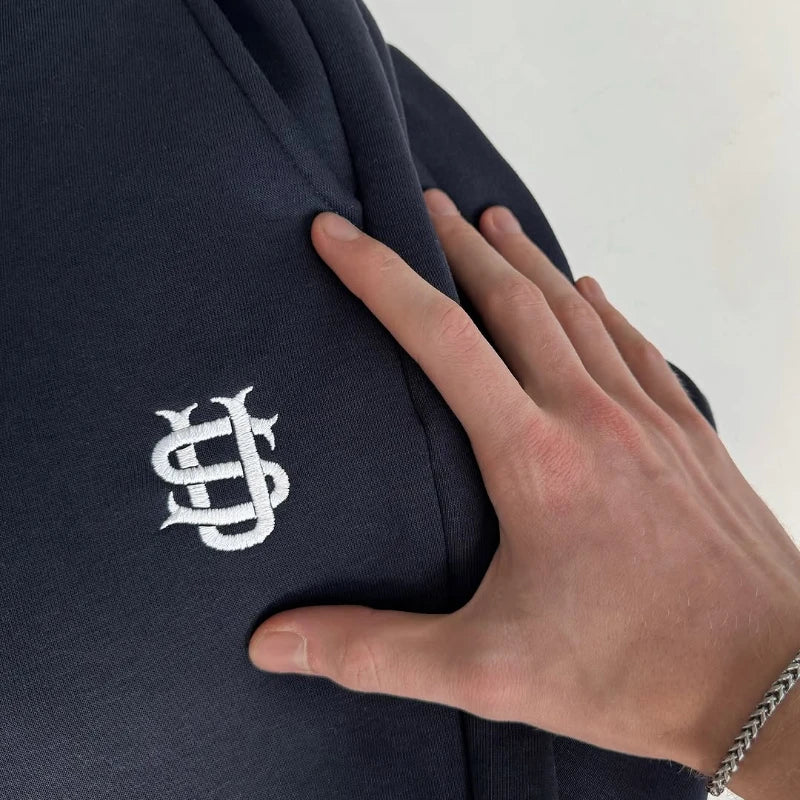 Pantalon Y2K Homme BiggOrange - Survêtement Large Logo Brodé Streetwear - Lencensa 