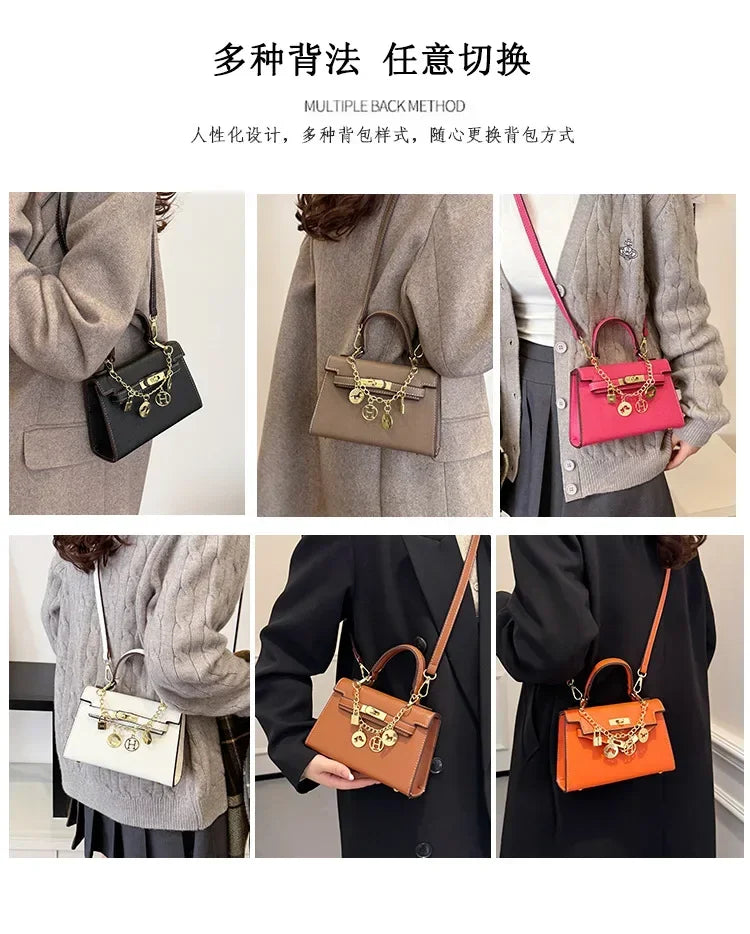 2025 Sac fourre-tout en cuir de luxe pour femme – Sac à main à bandoulière minimaliste, sac à main de travail et de bureau de petit lot de qualité supérieure - Lencensa 