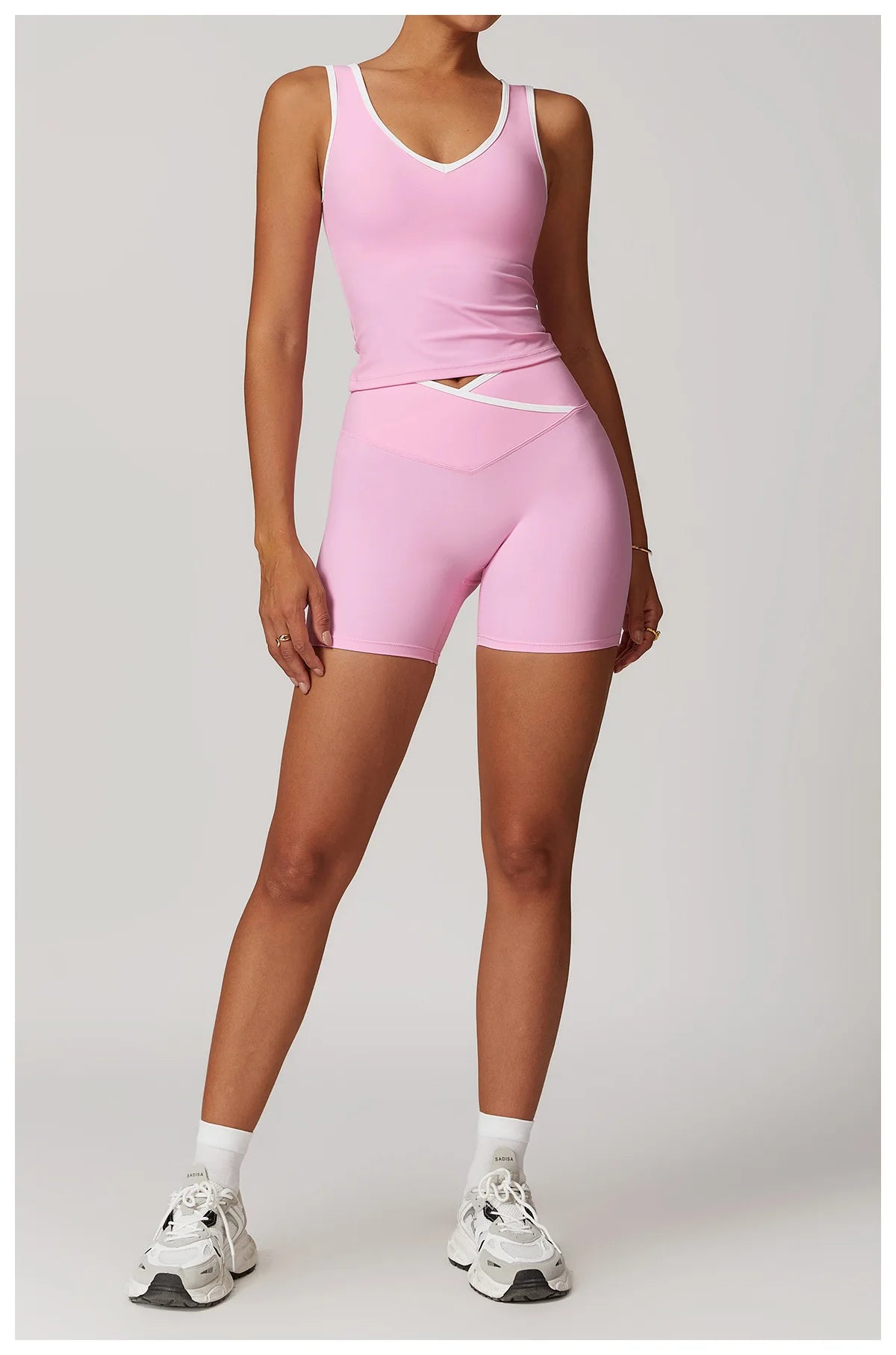 Ensemble Yoga Femme 2 Pièces - Legging Taille Haute + Brassière Sport - Lencensa 