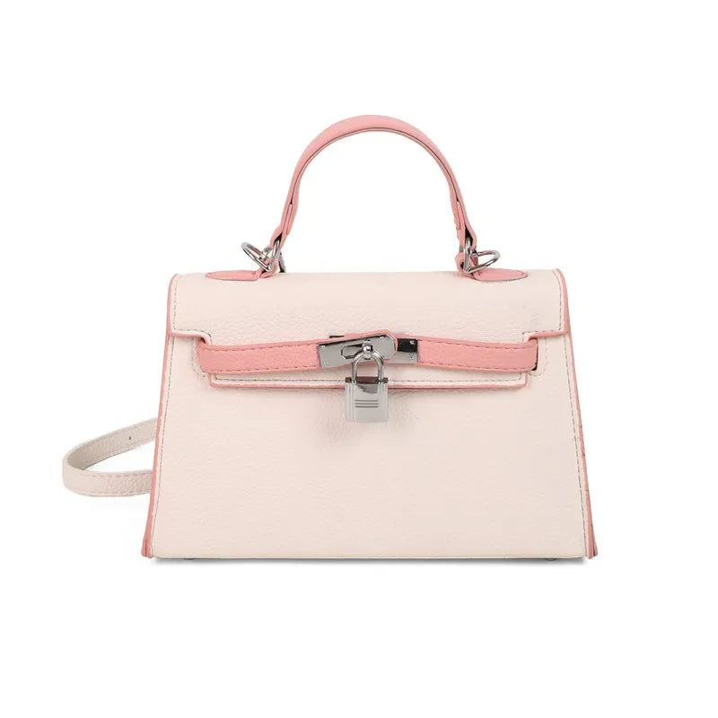 Sac à main de marque de luxe pour femmes en cuir fin, sac messager à bandoulière de styliste célèbre, fourre-tout élégant pour dames