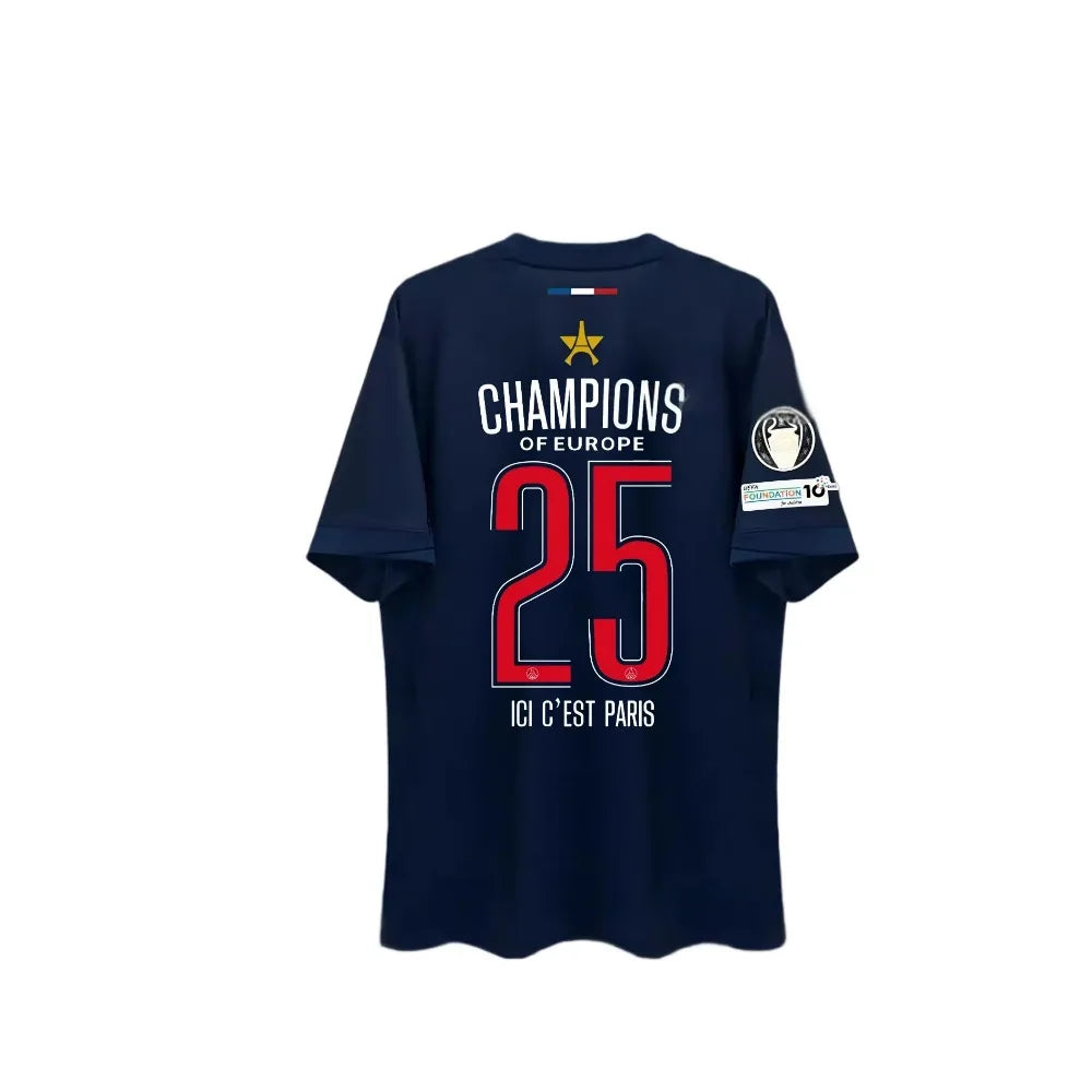 Maillot PSG Paris Saint-Germain 2025 - Jersey Homme Impression 3D Séchage Rapide - Lencensa 