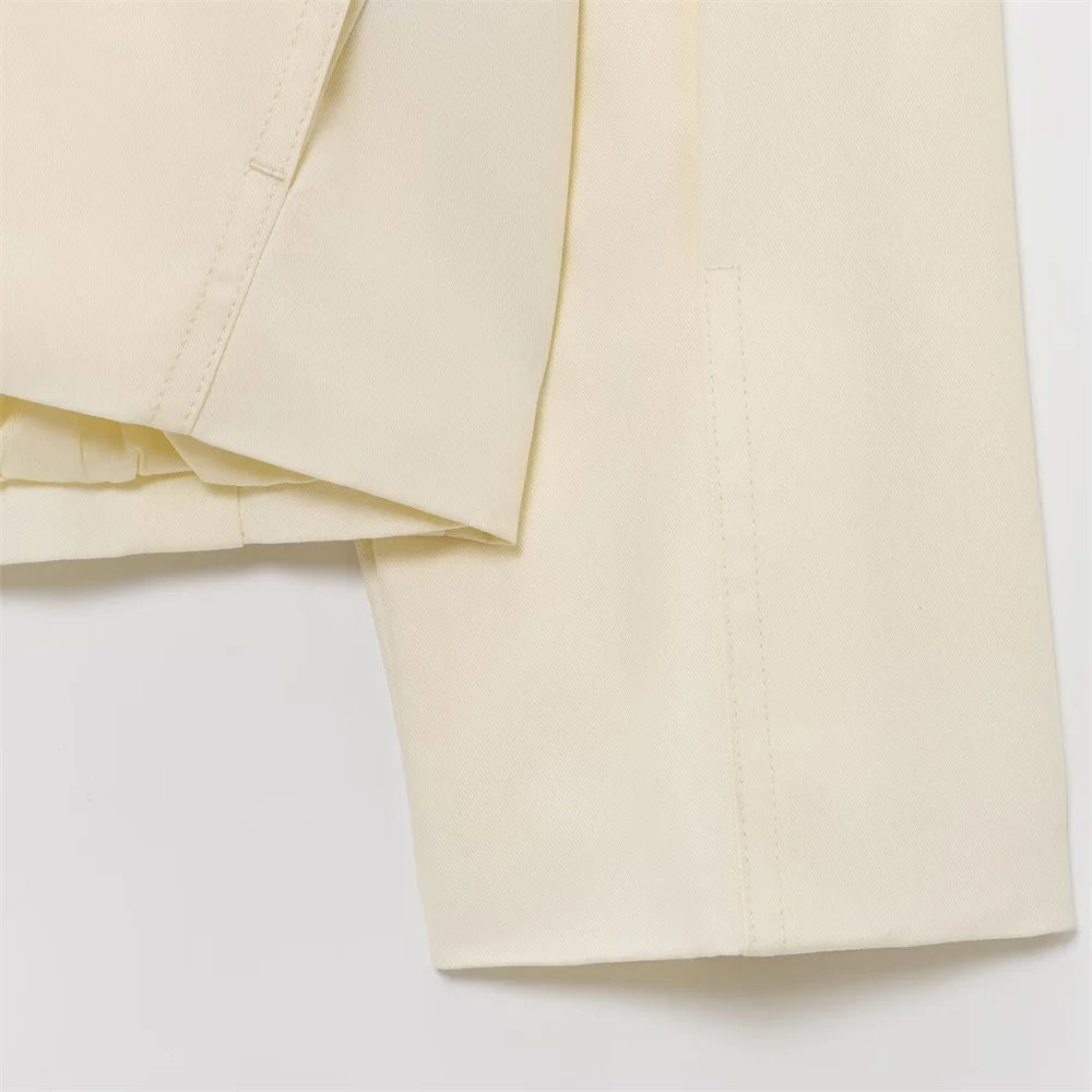 Veste Premium Femme Lencensa - Blazer Zippé Haute Qualité Polyvalent