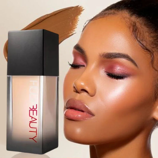 Fond de teint liquide impeccable, correcteur mat, nourrissant, longue durée, Pores dissimulés du visage, cosmétiques fins et respirants HUDA - Lencensa 