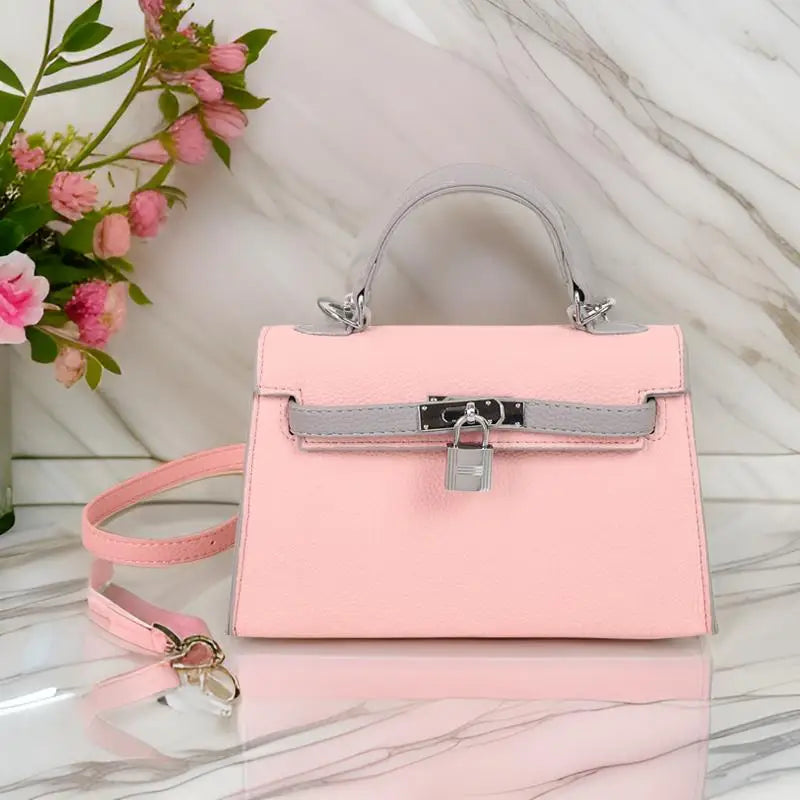 Sac à main de marque de luxe pour femmes en cuir fin, sac messager à bandoulière de styliste célèbre, fourre-tout élégant pour dames