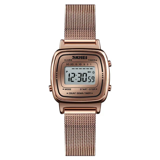 SKMEI 1901 luxe femmes montres petit cadran numérique Chrono calendrier Montre étanche dames Montre-bracelet horloge Montre femme 1620