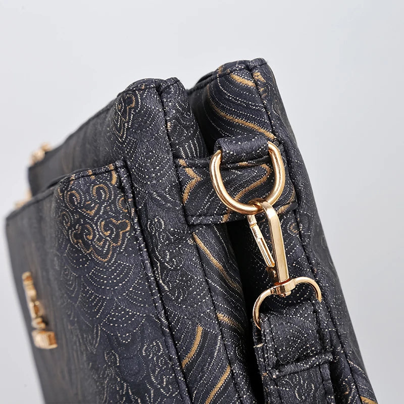 Sac à Main en Cuir de Luxe pour Femme, Sacoche de Marque Authentique, de Styliste, à Bandoulière, Multicouche, 03 Utilisation