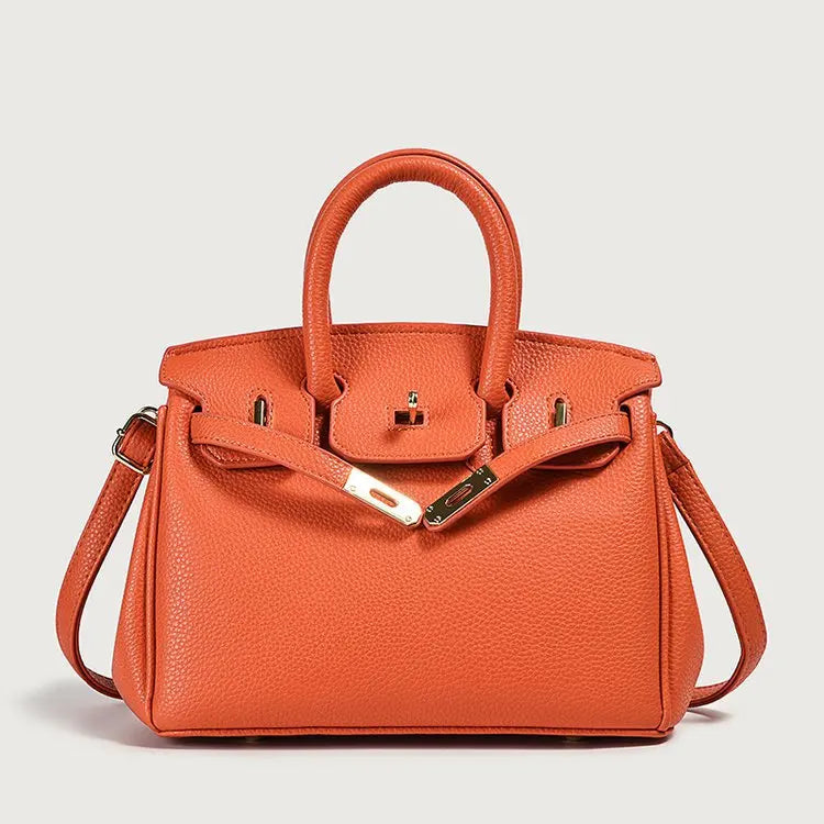 Sac Birkin imprimé écharpe 2025 pour femmes, sac à main à bandoulière en relief à ailes, fourre-tout de luxe à poignée supérieure avec serrure, sac à bandoulière élégant - Lencensa 