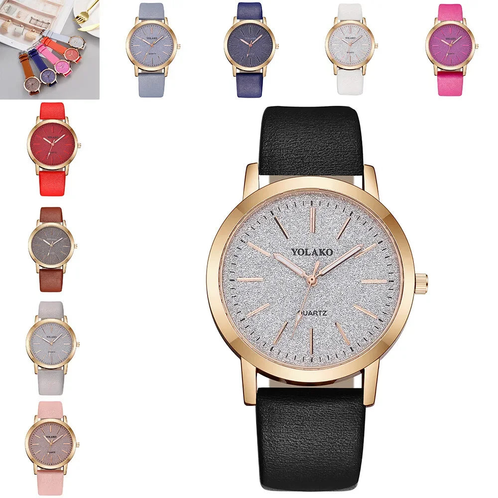 Femmes montres marque de luxe mode dames Montre Reloj Mujer Montre en cuir femmes Femme montres à Quartz Montre Femme