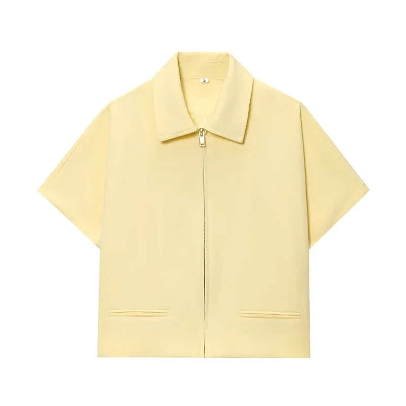 Veste Courte Premium Lencensa Femme - Blazer Été Haute Qualité Manches Courtes