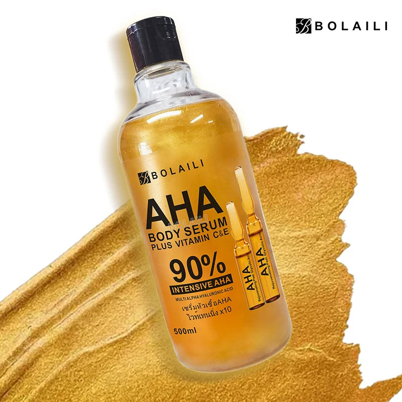 ALPHA acides hydroxy 24K or visage corps sérum vitamine C & E Essence raffermissant hydratant taches dissolvant blanchissant soins de la peau 500ml