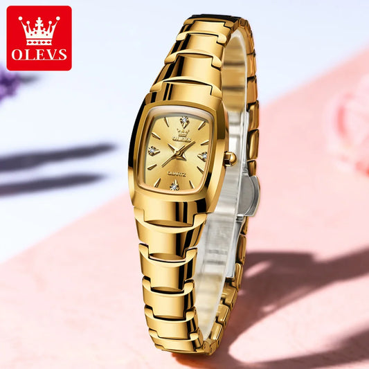 OLEVS 7006 Montres pour Femmes Top marque de luxe Original Quartz Montres Femmes étanche boîtier en acier tungstène bracelet lumineux Date