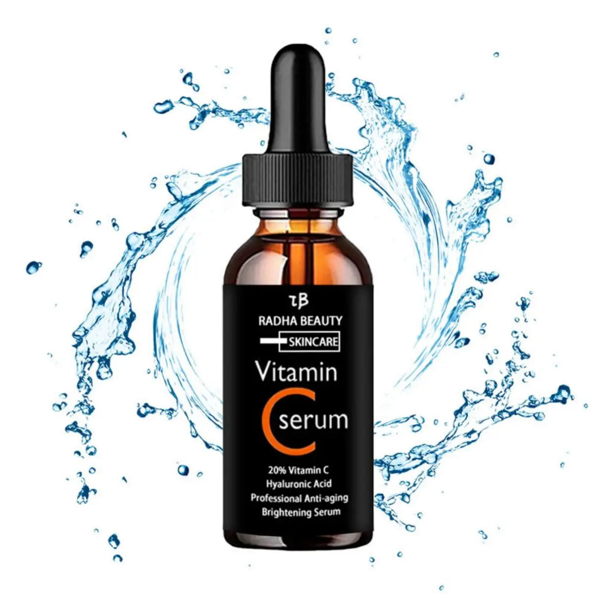 Sérum Visage Lencensa - Vitamine C + Acide Hyaluronique Anti-Taches