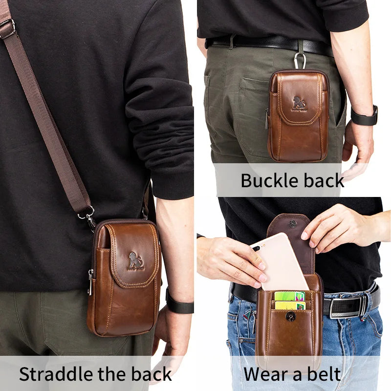 Pochette Ceinture Premium Lencensa - Accessoire Multifonction Cuir - Qualité Exceptionnelle