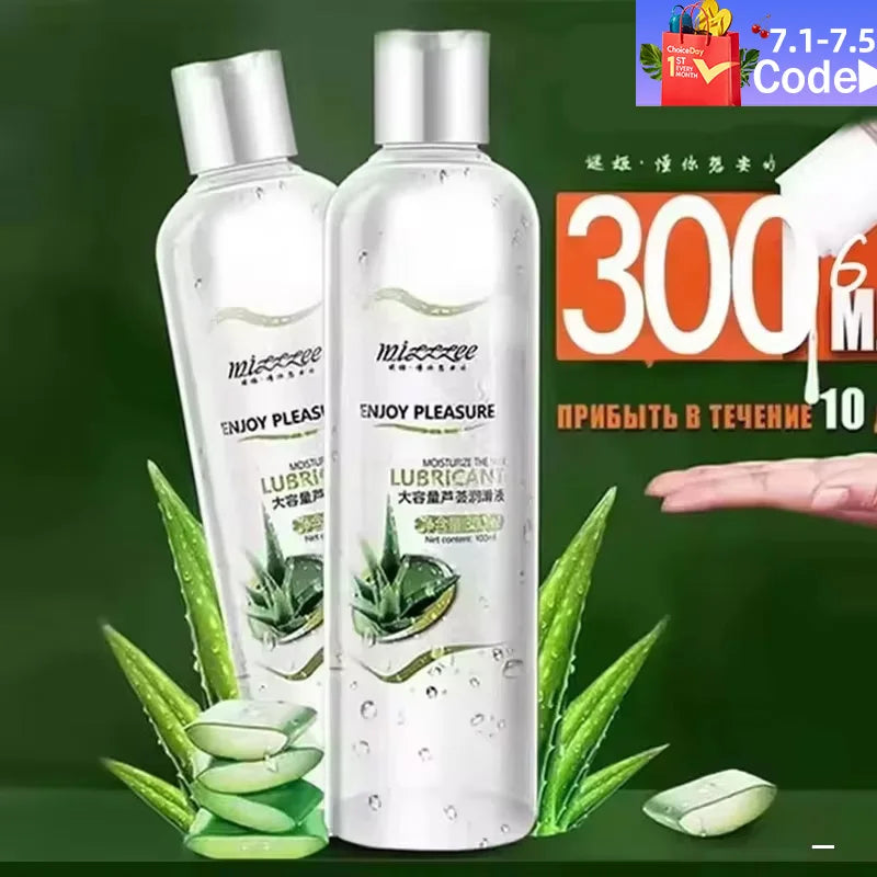 Aloe Lubricant for Sex 300ml Lubricants Lubricante Sexual Grease Water-based Lubrication Anal Sex Products Gay - Lencensa 