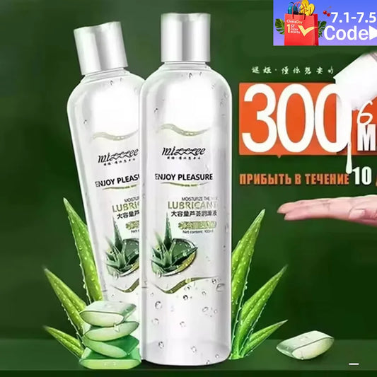 Aloe Lubricant for Sex 300ml Lubricants Lubricante Sexual Grease Water-based Lubrication Anal Sex Products Gay - Lencensa 