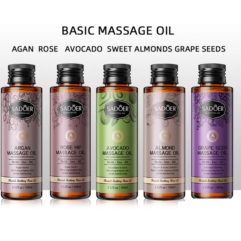 Huile d'Amande 100ml - Massage Corps Argan Olive Pure | Lencensa - Lencensa 