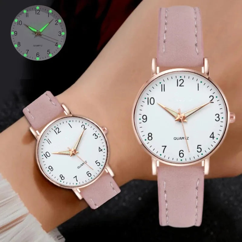 Reloj Mujer montre de mode pour femmes ceinture en cuir montres dames de luxe analogique Quartz lumineux montre-bracelet horloge Relogio Feminino