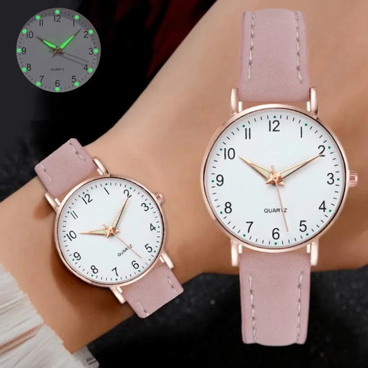 Reloj Mujer montre de mode pour femmes ceinture en cuir montres dames de luxe analogique Quartz lumineux montre-bracelet horloge Relogio Feminino