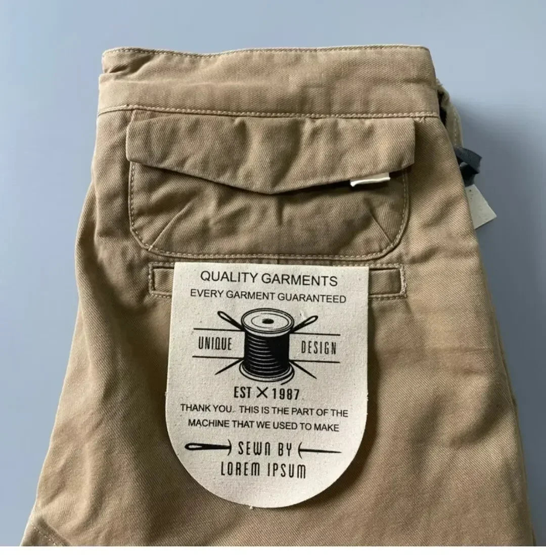 Pantalon Cargo Homme Coton - Style Américain Robuste Anti-Usure - Lencensa 