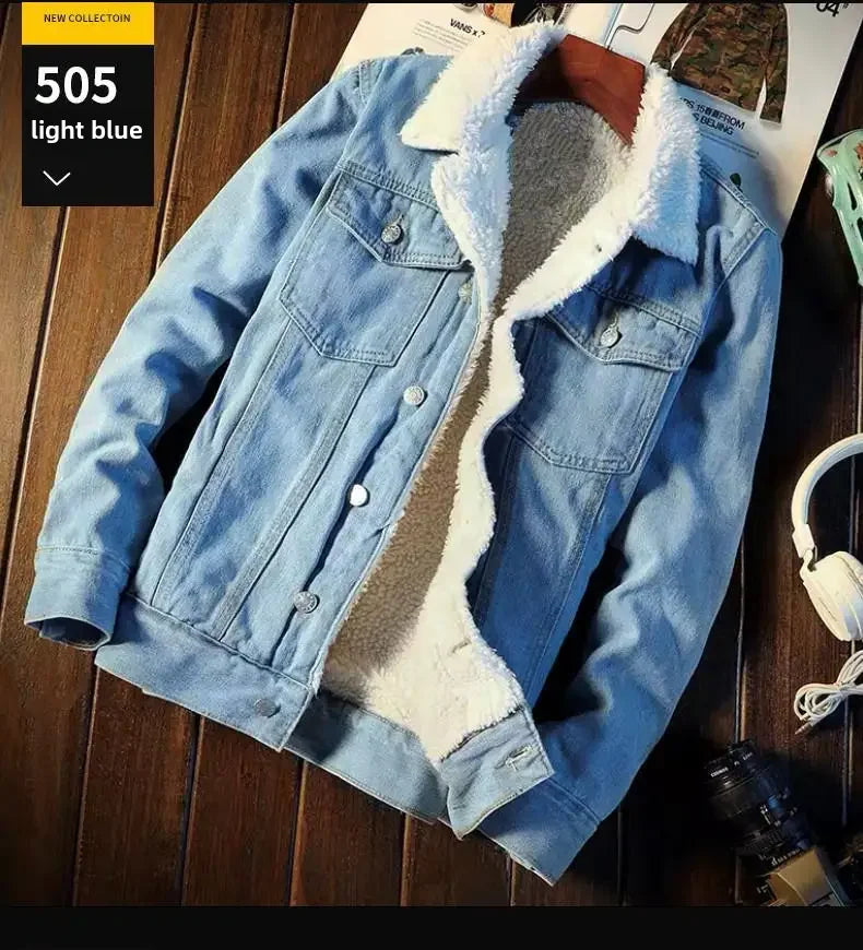 Veste Jean Premium Lencensa - Doublée Polaire Rembourrée Coton - Qualité Exceptionnelle Automne-Hiver - Lencensa 