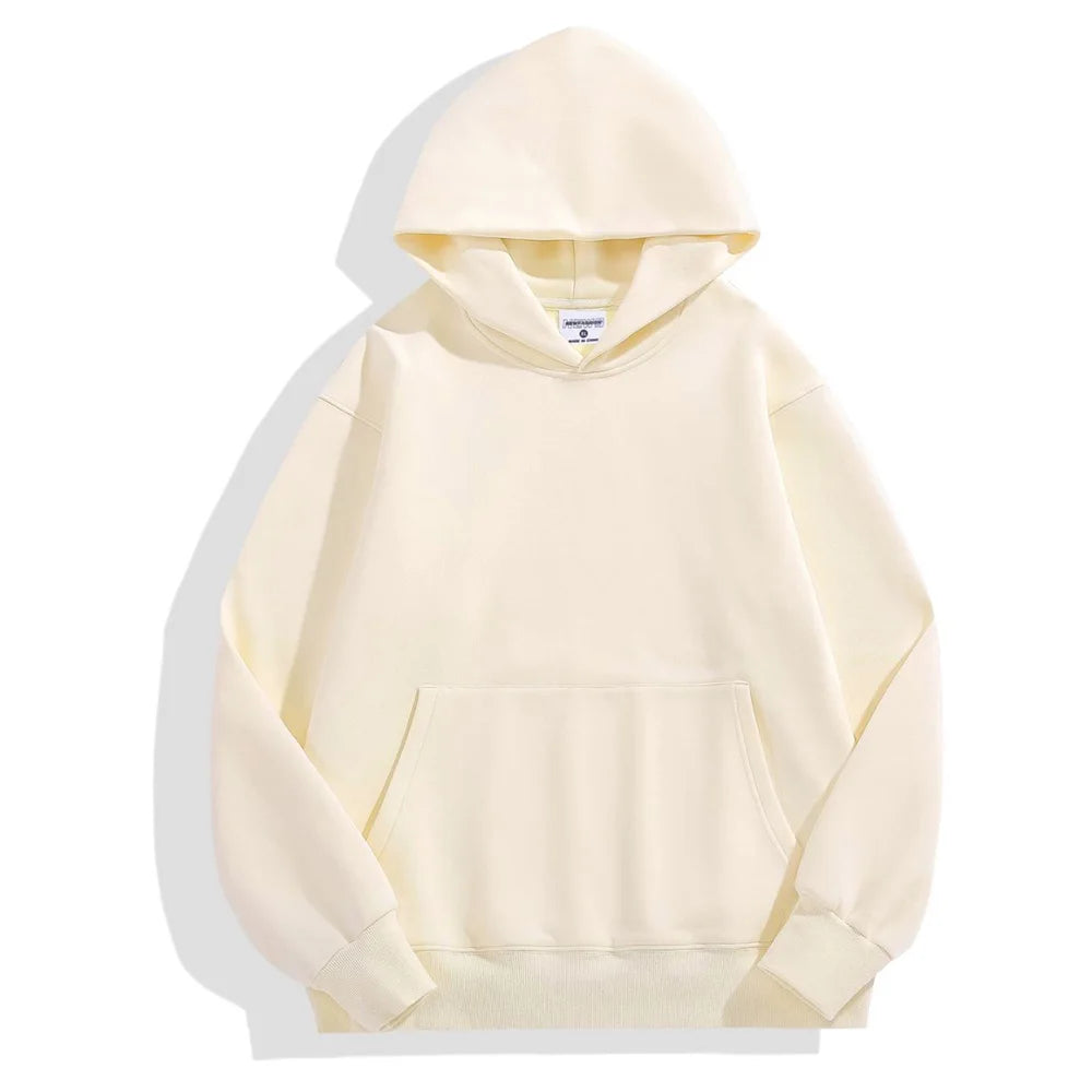 Sweat à Capuche Homme Femme - Coton Épais Doublure Polaire Unisexe - Lencensa 