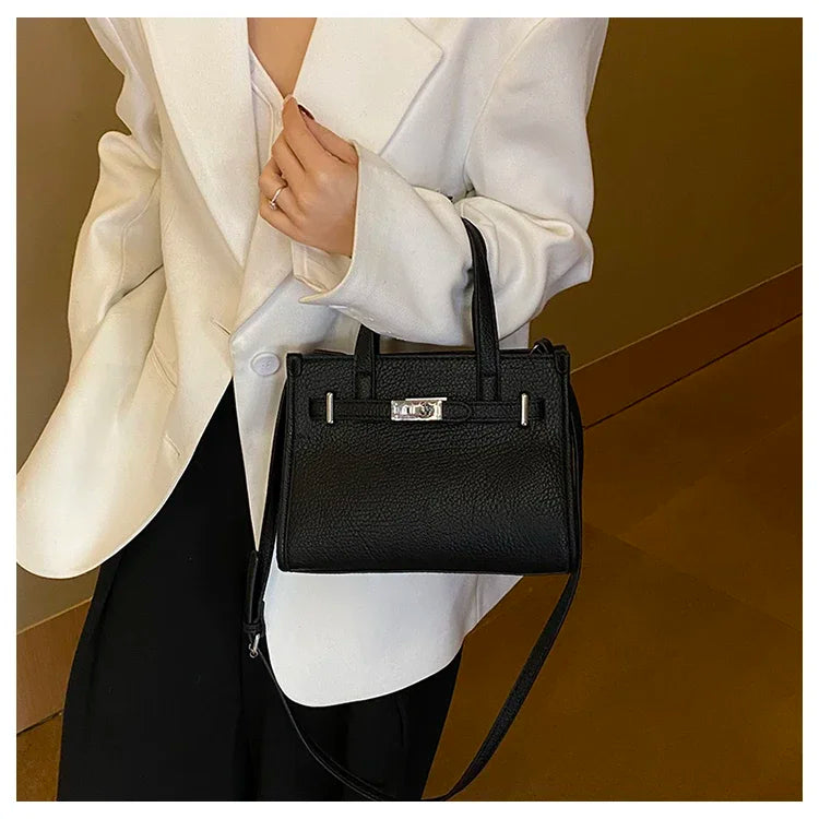 Sac messager élégant pour femme – Sac fourre-tout en cuir de marque de luxe avec sangle réglable