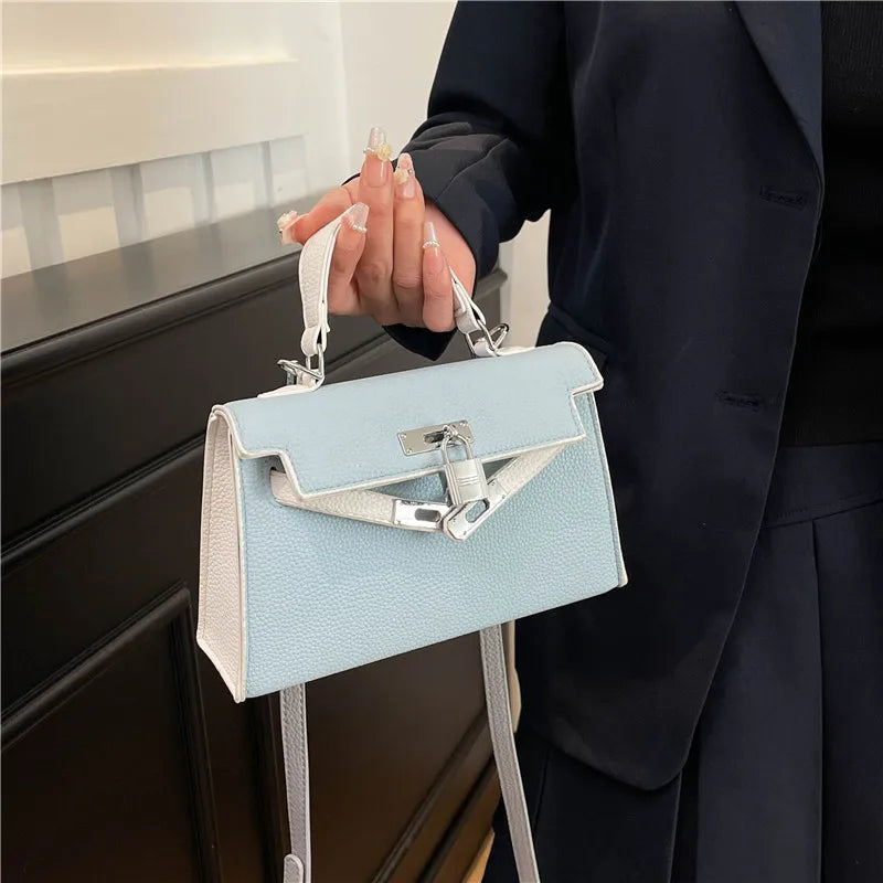 Sac à main de marque de luxe pour femmes en cuir fin, sac messager à bandoulière de styliste célèbre, fourre-tout élégant pour dames
