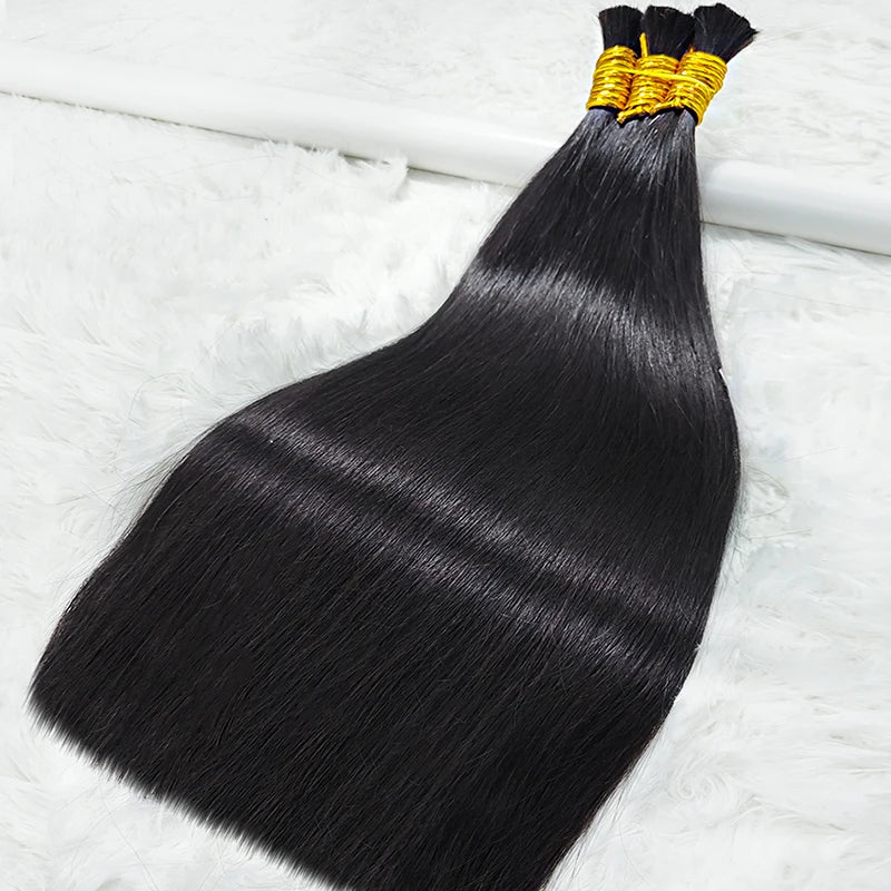Perruque Cheveux Indiens Humains Bouclés pour Tressage, Extensions de Cheveux Humains, Deep At Wave, 100% Vrac