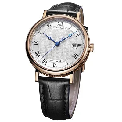 Montre à quartz ultra-plate pour hommes, mouvement d'anticorps contractés, 38mm, acier inoxydable importé du 10/2019 sur
