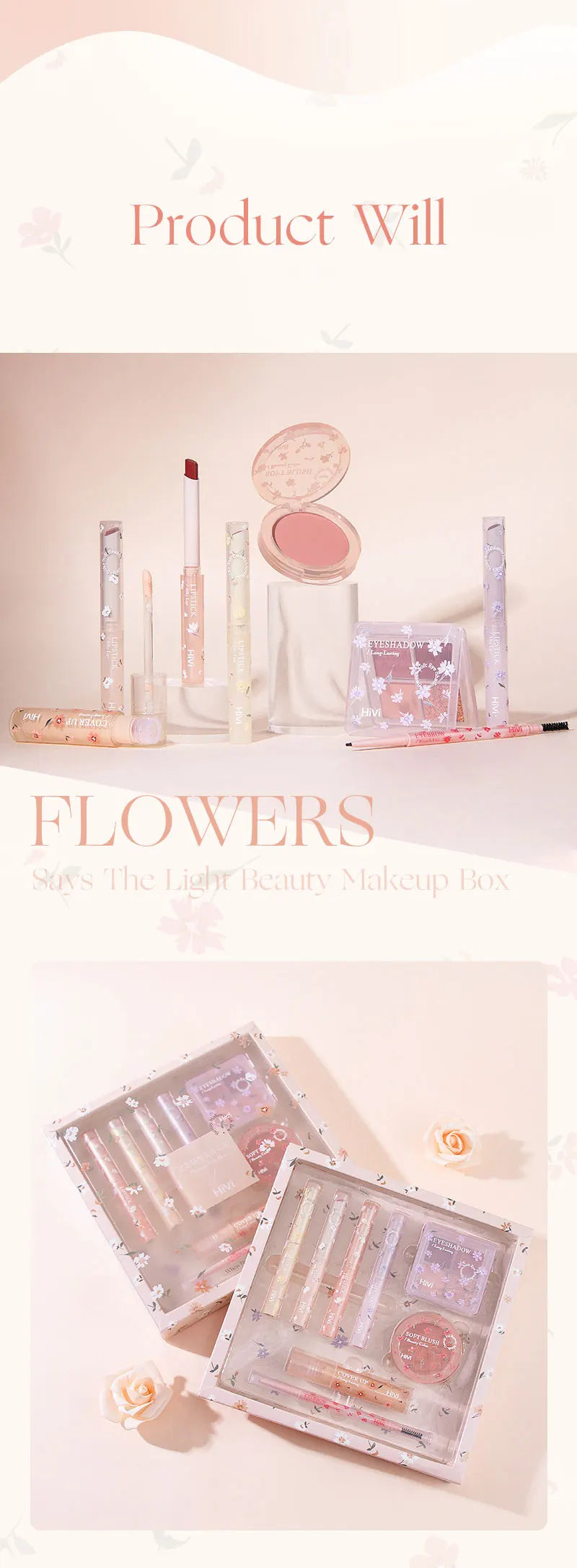Kit de maquillage complet pour femmes, ensemble de produits de maquillage longue tenue, rouge à lèvres 8 pièces
