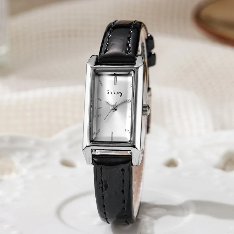 Montres de luxe pour femmes rétro Femme Montre dames ceinture noir Quartz montres Montre Femme Relogio Feminino cadeaux