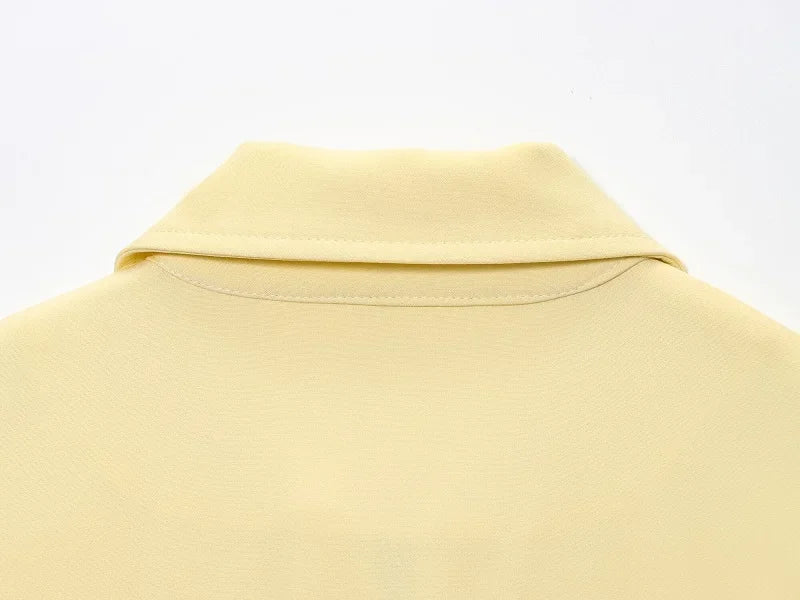 Veste Courte Premium Lencensa Femme - Blazer Été Haute Qualité Manches Courtes