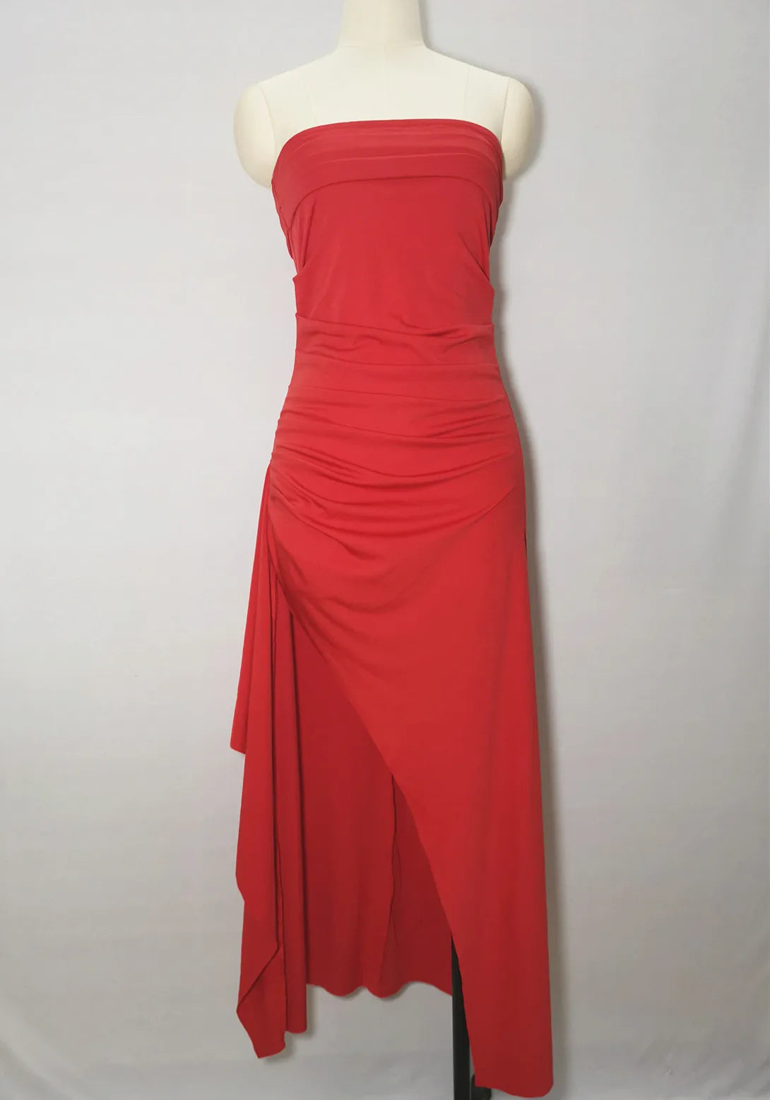 Robe d'été sexy bustier tubulaire fente haute dos nu à volants épaules dénudées sans manches mince élégant haut de gamme Club fête jupe longue robe de soirée robe de mariée