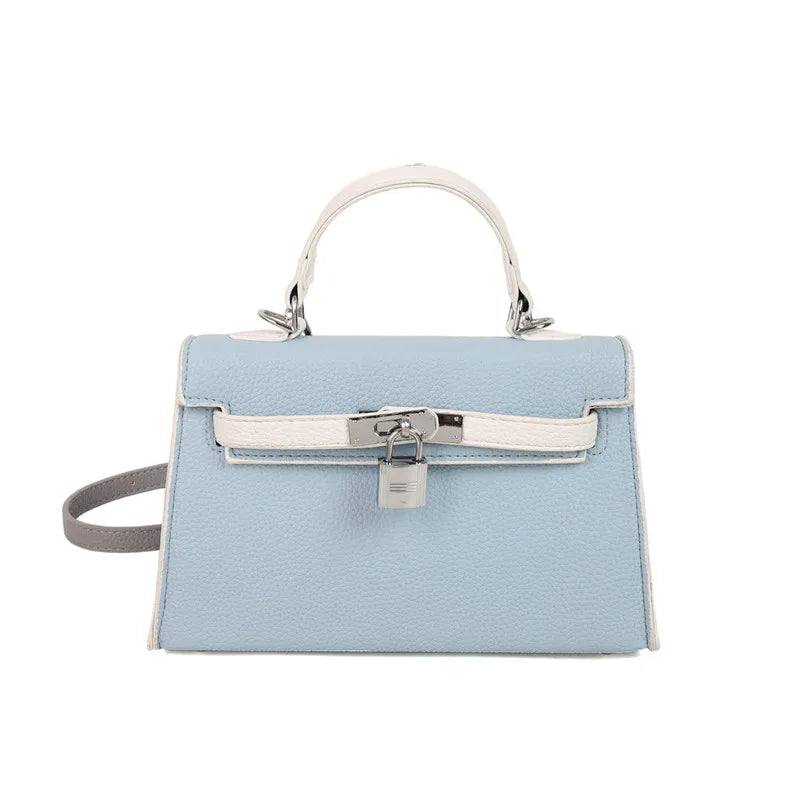 Sac à main de marque de luxe pour femmes en cuir fin, sac messager à bandoulière de styliste célèbre, fourre-tout élégant pour dames